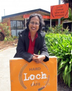 Ritu Dhar at the Hard Loch Café 