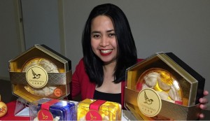 Meryl Suaidy selling her edible birds' nests from her successful business.