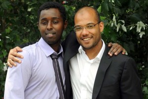 Farah Jama (left) and his lawyer Kimani Boden