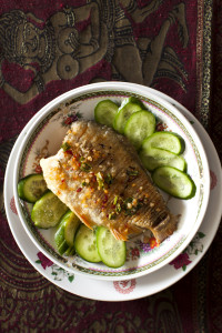 Fried fish with three flavour chilli sauce